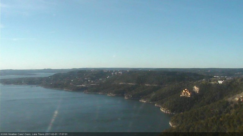 Lake Travis webcam, March 1, 2017 4:20 PM CT