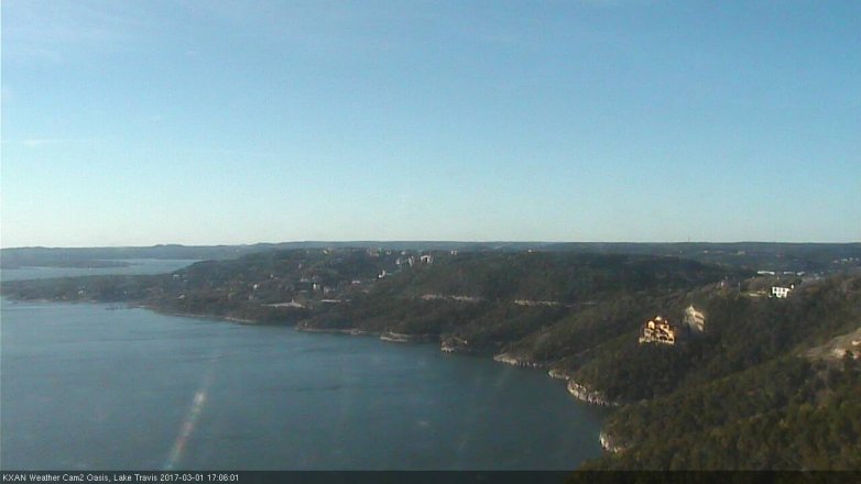 Lake Travis webcam, March 1, 2017 4:25 PM CT