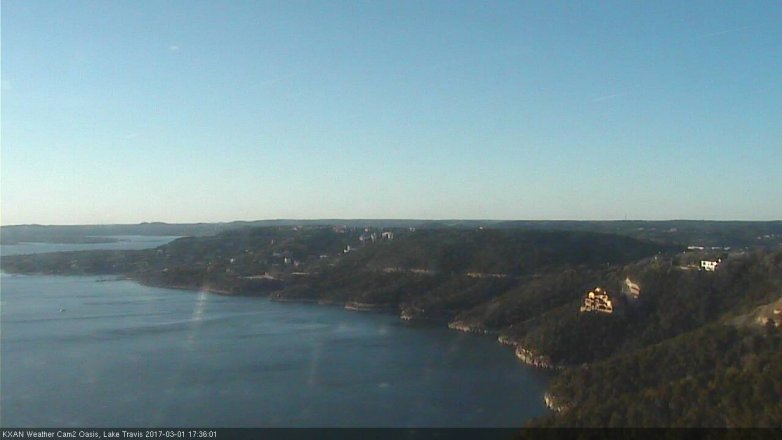 Lake Travis webcam, March 1, 2017 4:50 PM CT