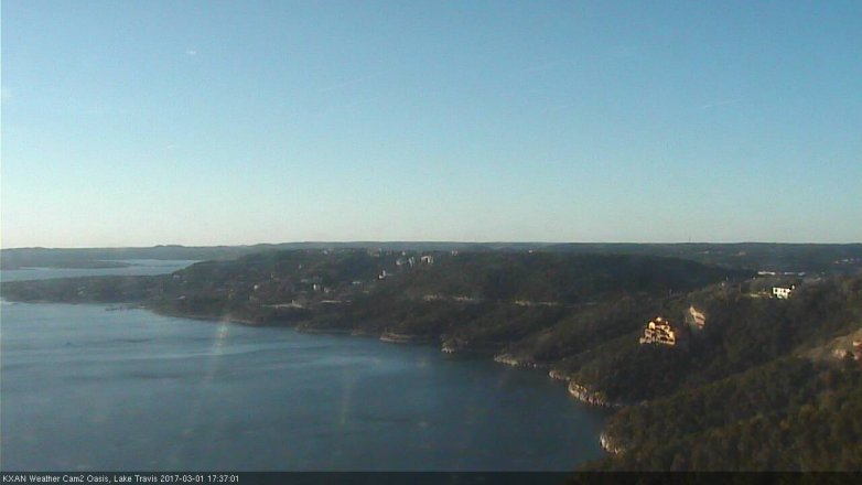 Lake Travis webcam, March 1, 2017 4:55 PM CT
