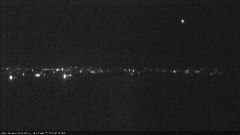 Lake Travis webcam, March 1, 2017 7:10 PM CT