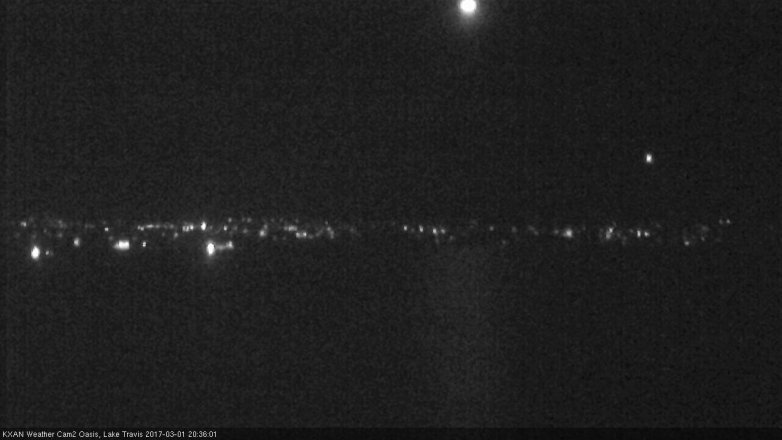 Lake Travis webcam, March 1, 2017 7:55 PM CT