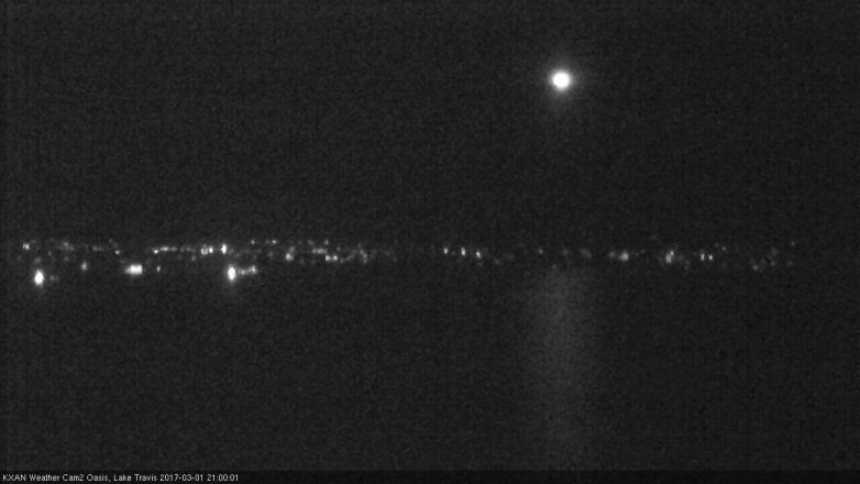 Lake Travis webcam, March 1, 2017 8:15 PM CT