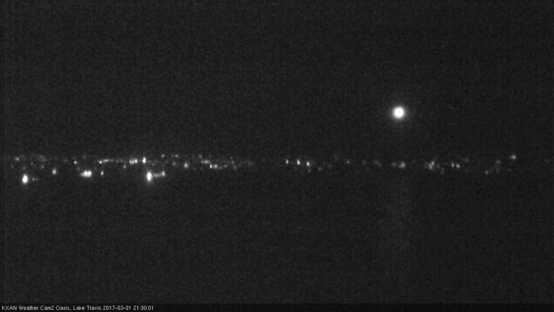 Lake Travis webcam, March 1, 2017 8:35 PM CT