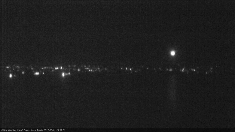 Lake Travis webcam, March 1, 2017 8:40 PM CT