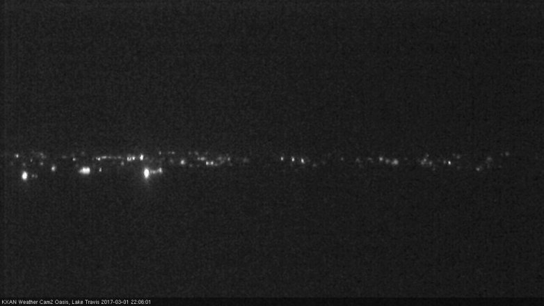 Lake Travis webcam, March 1, 2017 9:10 PM CT