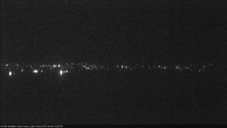Lake Travis webcam, March 1, 2017 9:20 PM CT