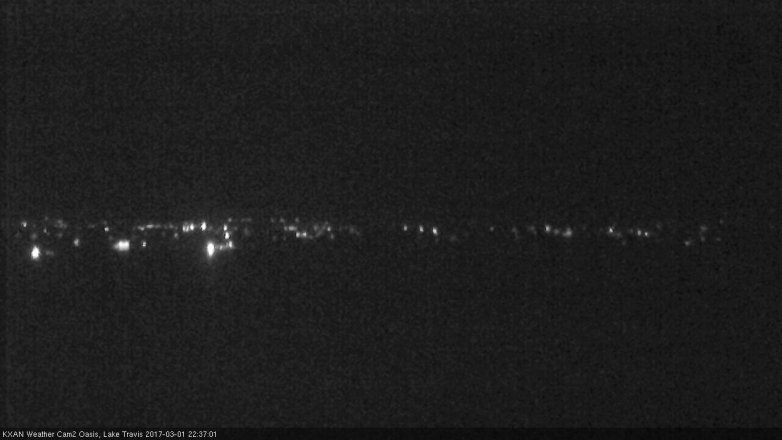 Lake Travis webcam, March 1, 2017 9:45 PM CT
