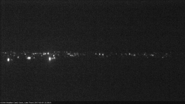 Lake Travis webcam, March 1, 2017 9:55 PM CT