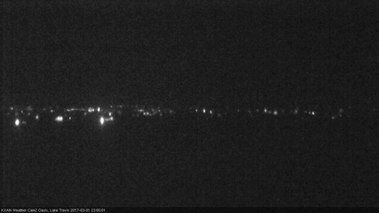 Lake Travis webcam, March 1, 2017 10:30 PM CT