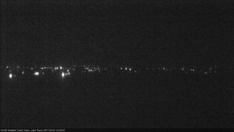 Lake Travis webcam, March 1, 2017 10:55 PM CT