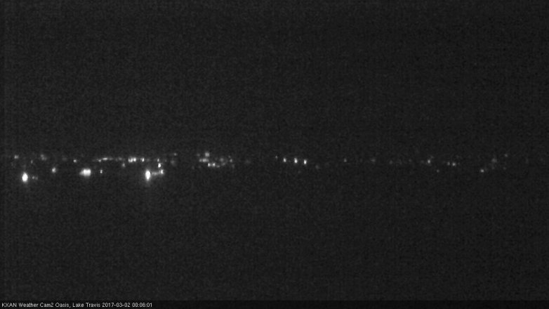 Lake Travis webcam, March 1, 2017 11:30 PM CT