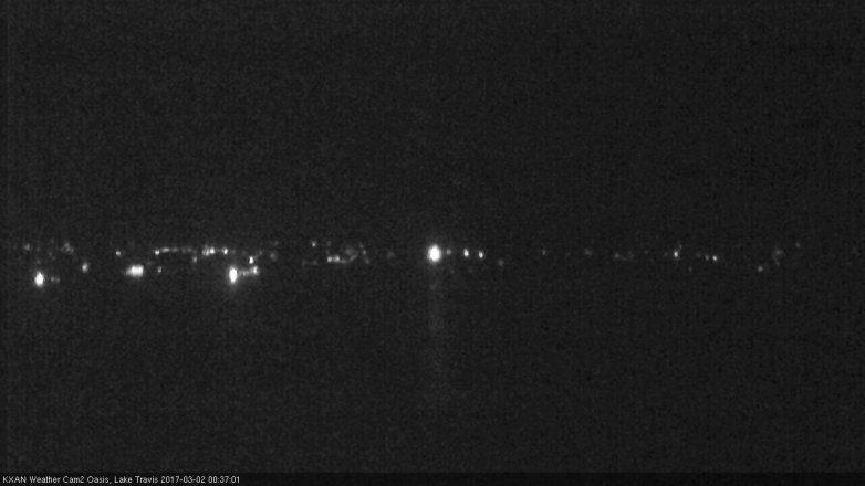 Lake Travis webcam, March 1, 2017 11:40 PM CT