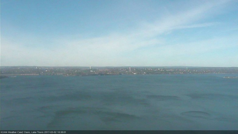 Lake Travis webcam, March 2, 2017 10:05 AM CT