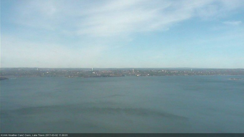 Lake Travis webcam, March 2, 2017 10:10 AM CT