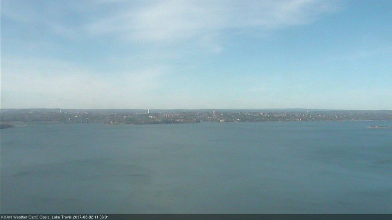Lake Travis webcam, March 2, 2017 10:20 AM CT
