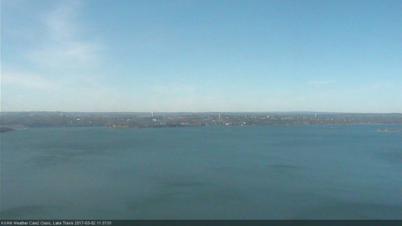 Lake Travis webcam, March 2, 2017 10:55 AM CT