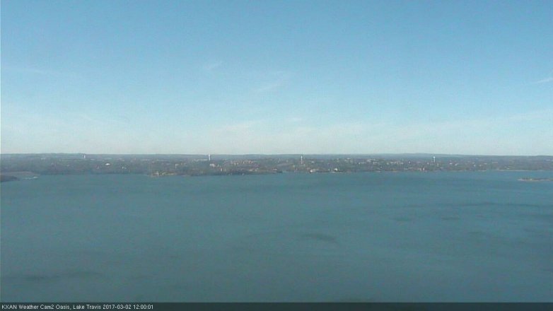 Lake Travis webcam, March 2, 2017 11:30 AM CT