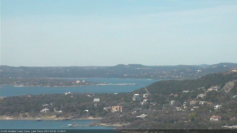 Lake Travis webcam, March 2, 2017 11:45 AM CT