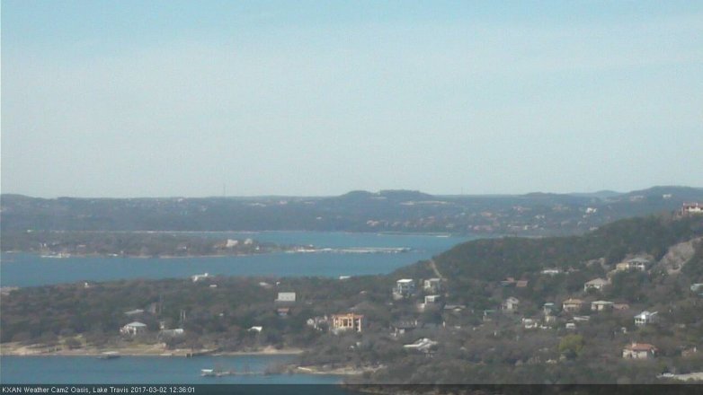 Lake Travis webcam, March 2, 2017 12:00 PM CT