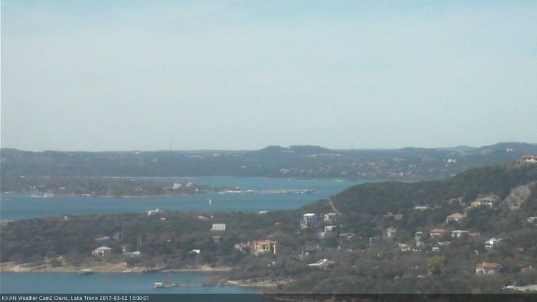Lake Travis webcam, March 2, 2017 12:25 PM CT