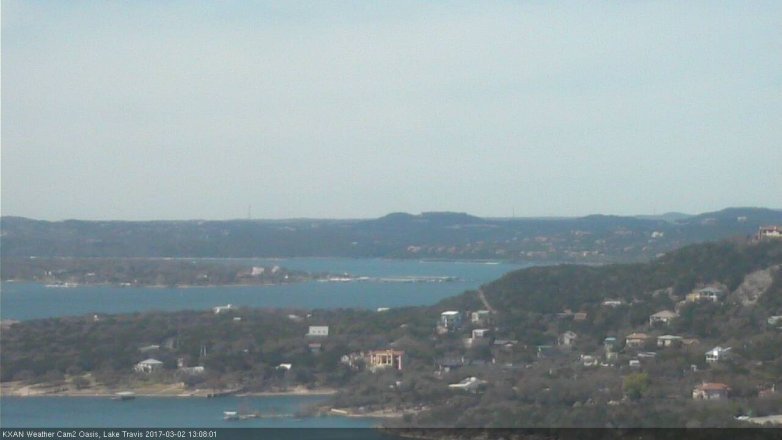 Lake Travis webcam, March 2, 2017 12:40 PM CT
