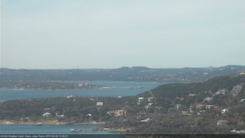Lake Travis webcam, March 2, 2017 12:55 PM CT