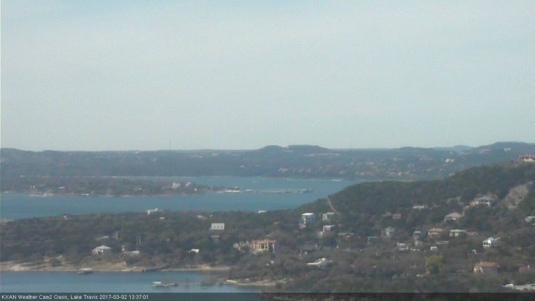 Lake Travis webcam, March 2, 2017 1:00 PM CT