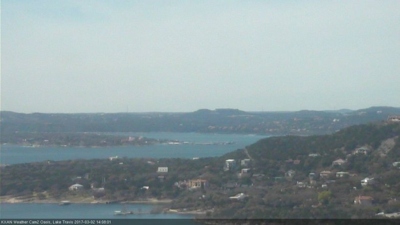 Lake Travis webcam, March 2, 2017 1:15 PM CT
