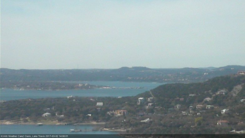 Lake Travis webcam, March 2, 2017 1:20 PM CT