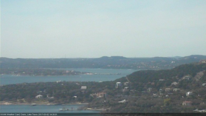 Lake Travis webcam, March 2, 2017 1:35 PM CT