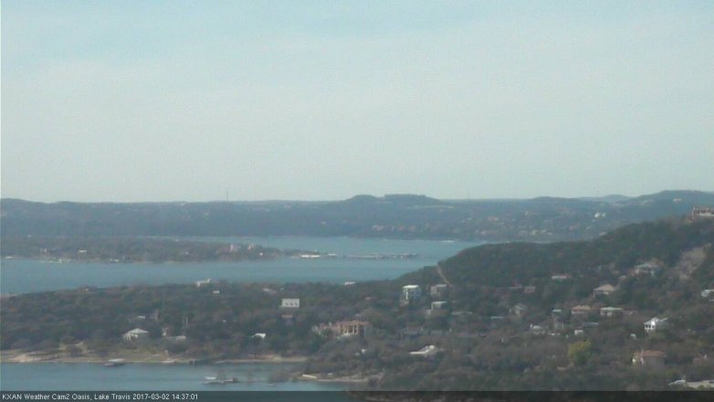 Lake Travis webcam, March 2, 2017 1:50 PM CT
