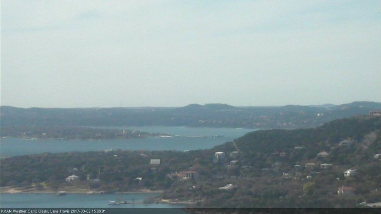 Lake Travis webcam, March 2, 2017 2:15 PM CT