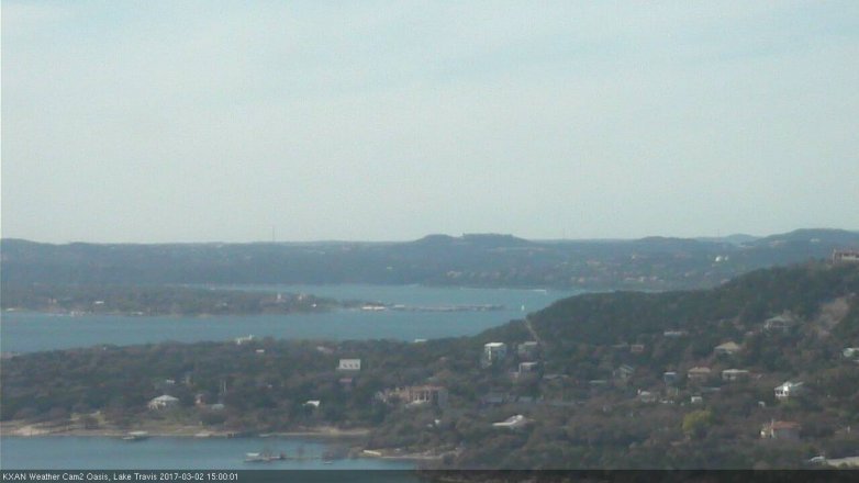 Lake Travis webcam, March 2, 2017 2:25 PM CT