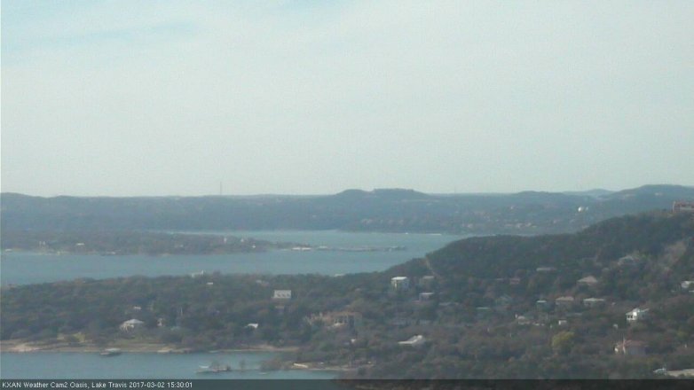 Lake Travis webcam, March 2, 2017 2:50 PM CT