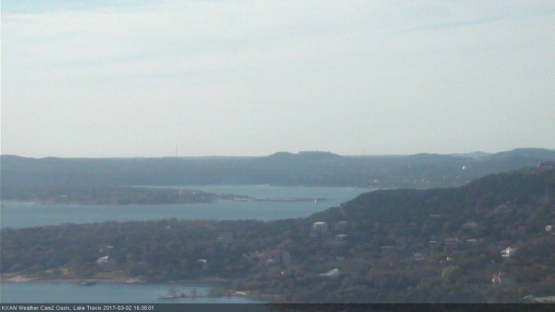 Lake Travis webcam, March 2, 2017 3:45 PM CT