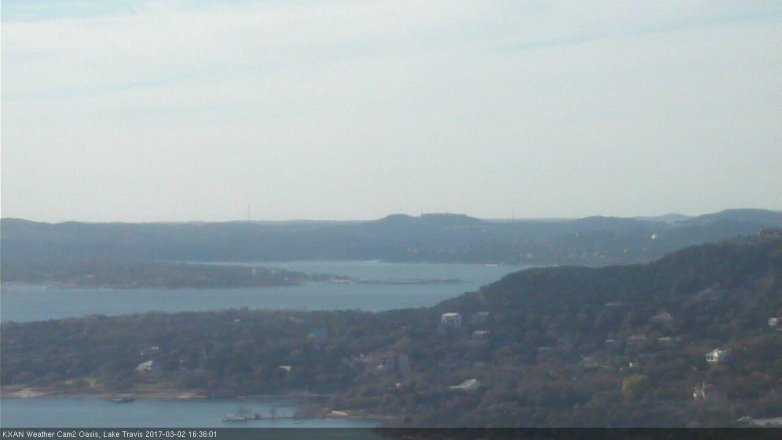 Lake Travis webcam, March 2, 2017 4:00 PM CT