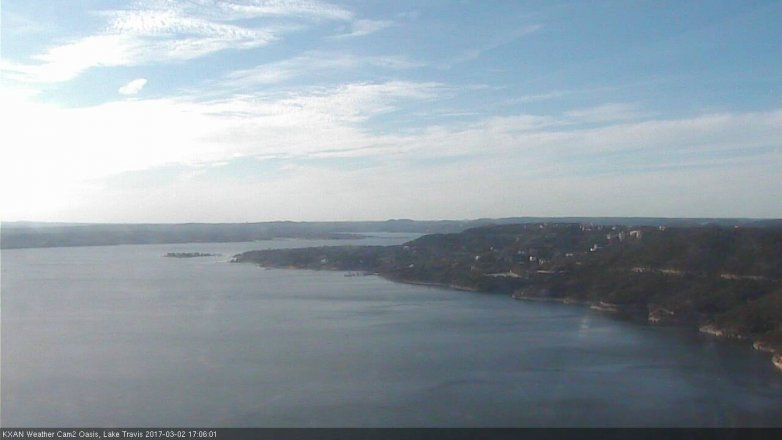 Lake Travis webcam, March 2, 2017 4:30 PM CT