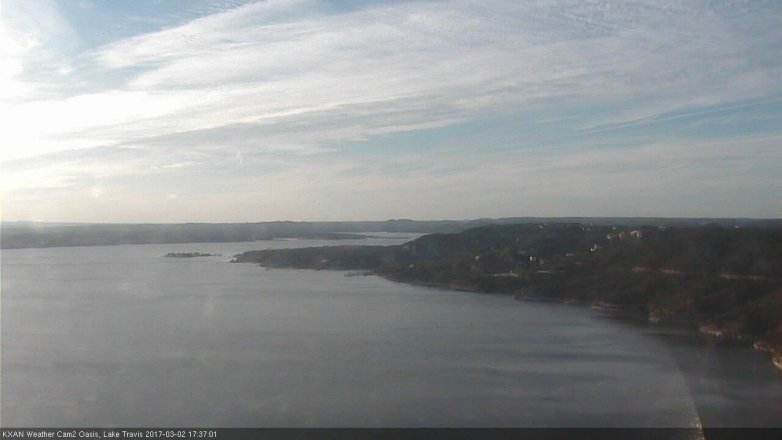 Lake Travis webcam, March 2, 2017 4:45 PM CT