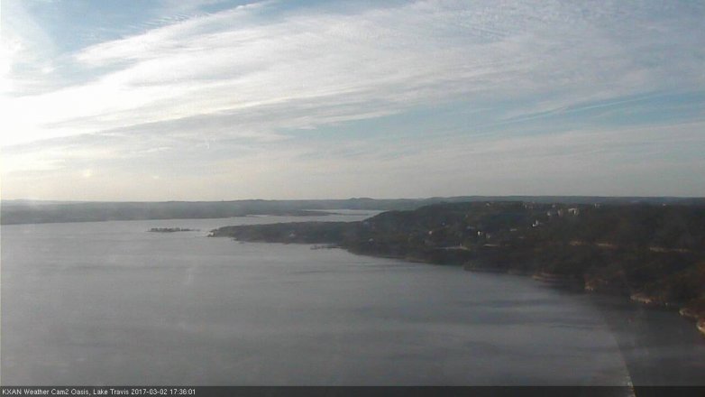 Lake Travis webcam, March 2, 2017 4:50 PM CT