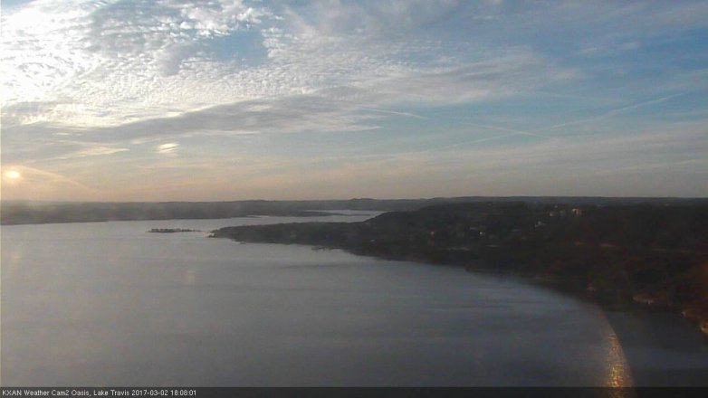 Lake Travis webcam, March 2, 2017 5:30 PM CT