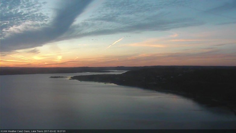 Lake Travis webcam, March 2, 2017 5:55 PM CT