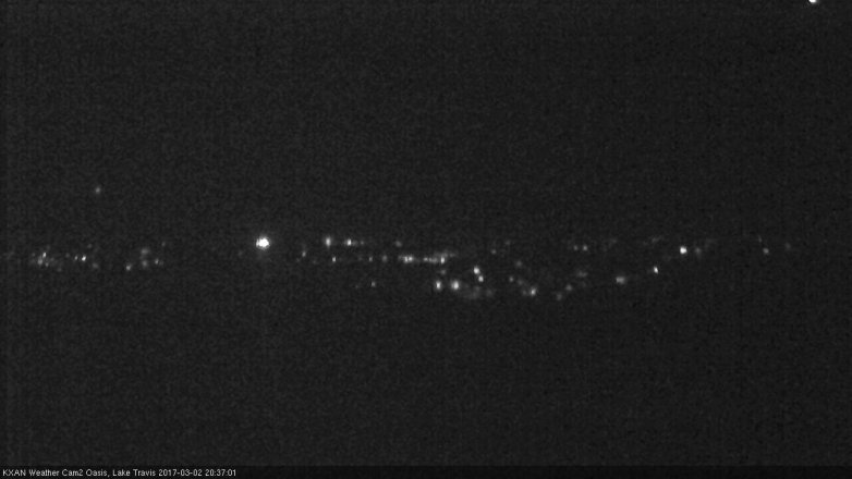 Lake Travis webcam, March 2, 2017 7:45 PM CT
