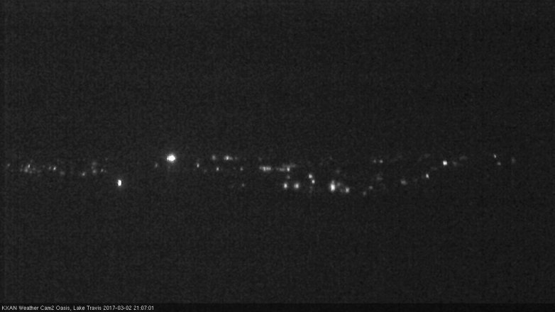 Lake Travis webcam, March 2, 2017 8:10 PM CT