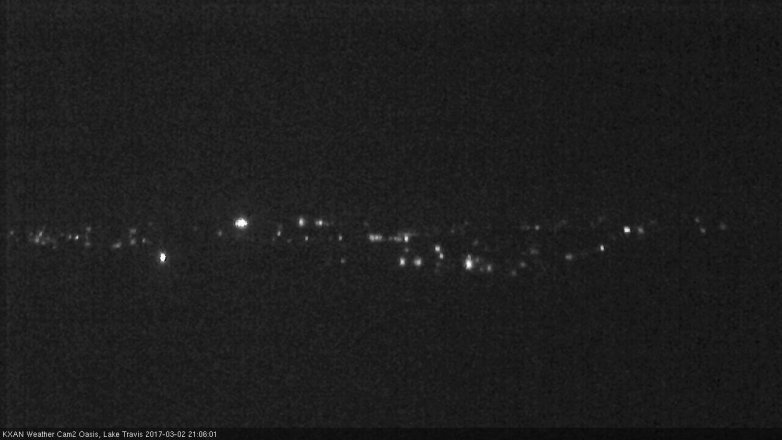 Lake Travis webcam, March 2, 2017 8:35 PM CT