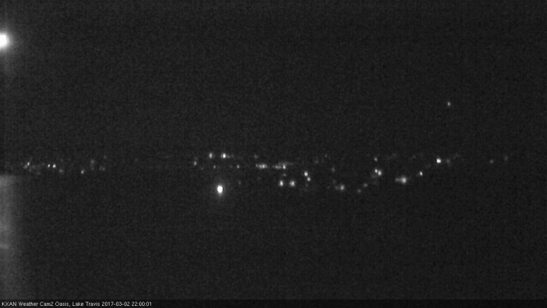 Lake Travis webcam, March 2, 2017 9:05 PM CT