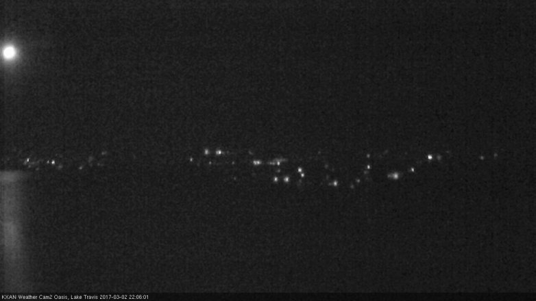 Lake Travis webcam, March 2, 2017 9:10 PM CT