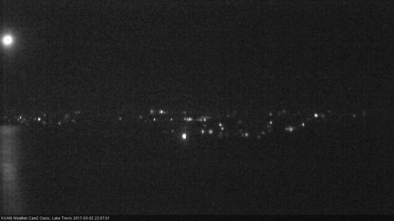 Lake Travis webcam, March 2, 2017 9:35 PM CT