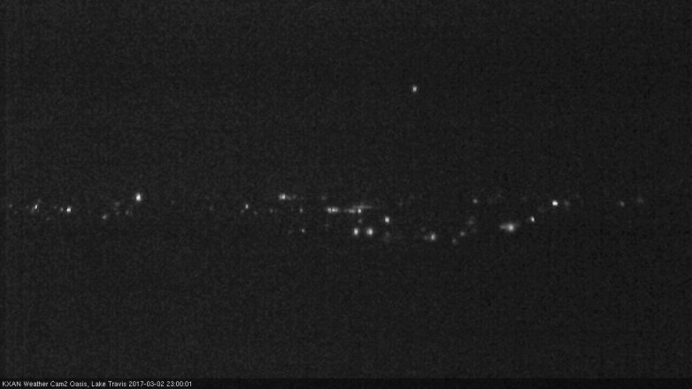 Lake Travis webcam, March 2, 2017 10:05 PM CT