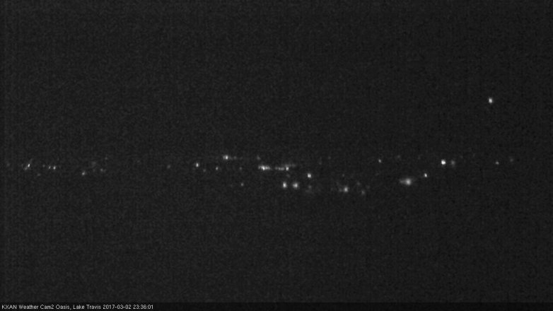 Lake Travis webcam, March 2, 2017 10:40 PM CT